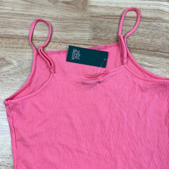 Wild Fable Women's Pink Spaghetti Strap Bodysuit - Size Medium - NWT - Picture 7 of 9